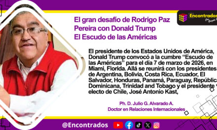 El gran desafío de Rodrigo Paz Pereira con Donald Trump El Escudo de las Américas
