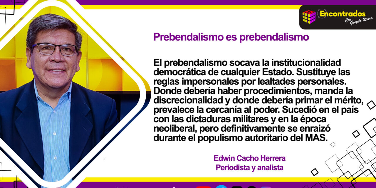 Prebendalismo es prebendalismo