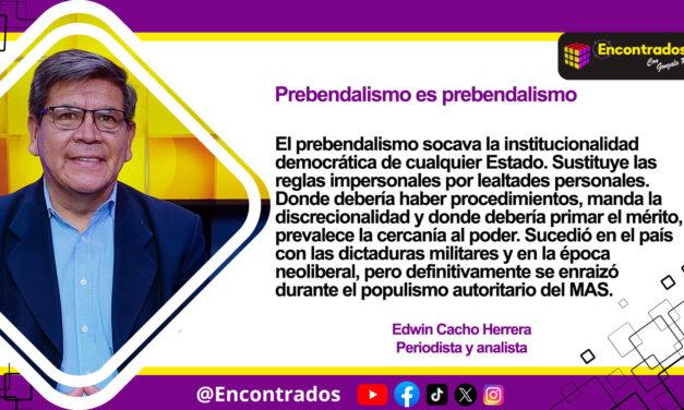 Prebendalismo es prebendalismo