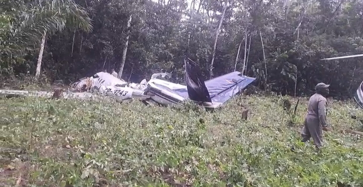 Diez horas de angustia por la desaparición de una aeronave que se accidentó en el Chapare, donde perdieron la vida sus dos tripulantes
