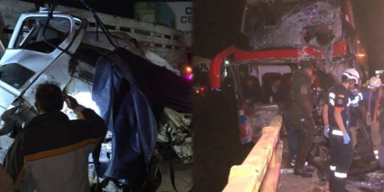 Tragedia en la vía Cochabamba Oruro: choque frontal deja al menos dos muertos
