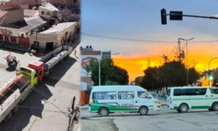 Paro y bloqueos paralizan Oruro y suspenden viajes desde La Paz