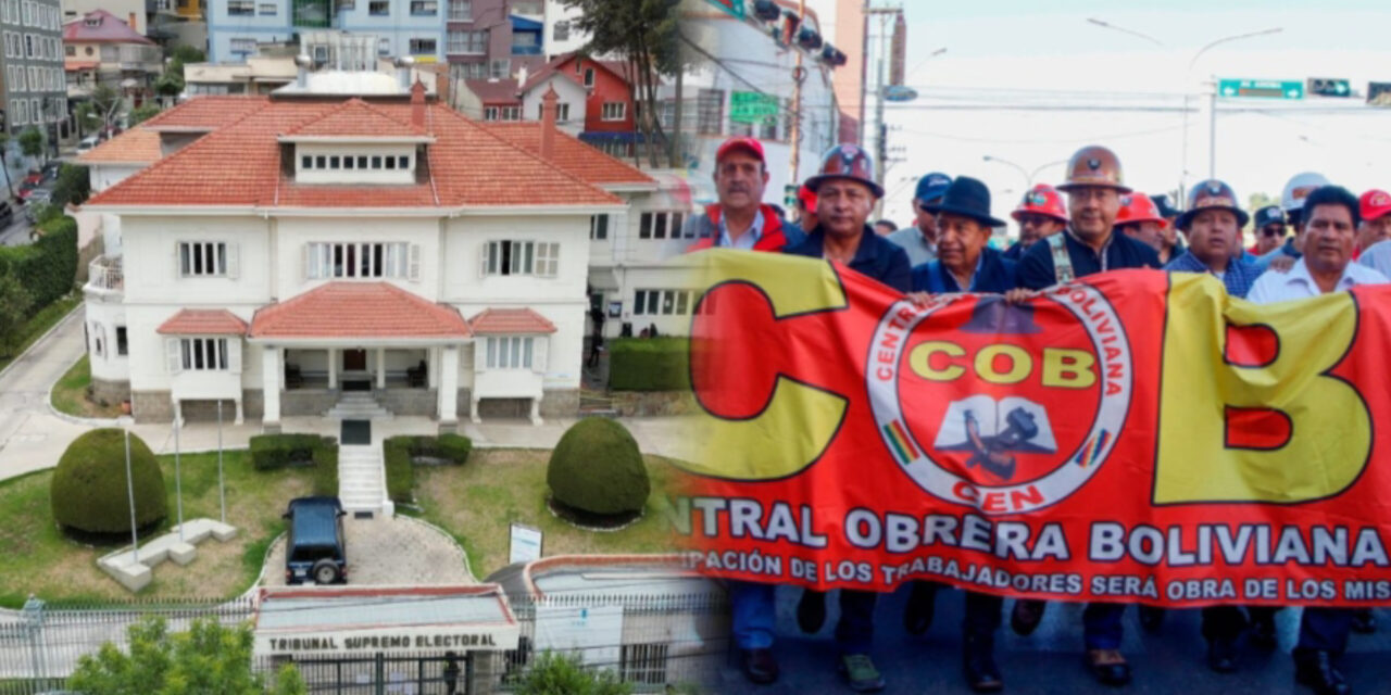 TSE rechaza acompañar el cabildo de la COB por falta de claridad en su propósito