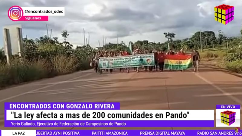 Campesinos e indígenas avanzan hacia La Paz tras fracaso de tres diálogos