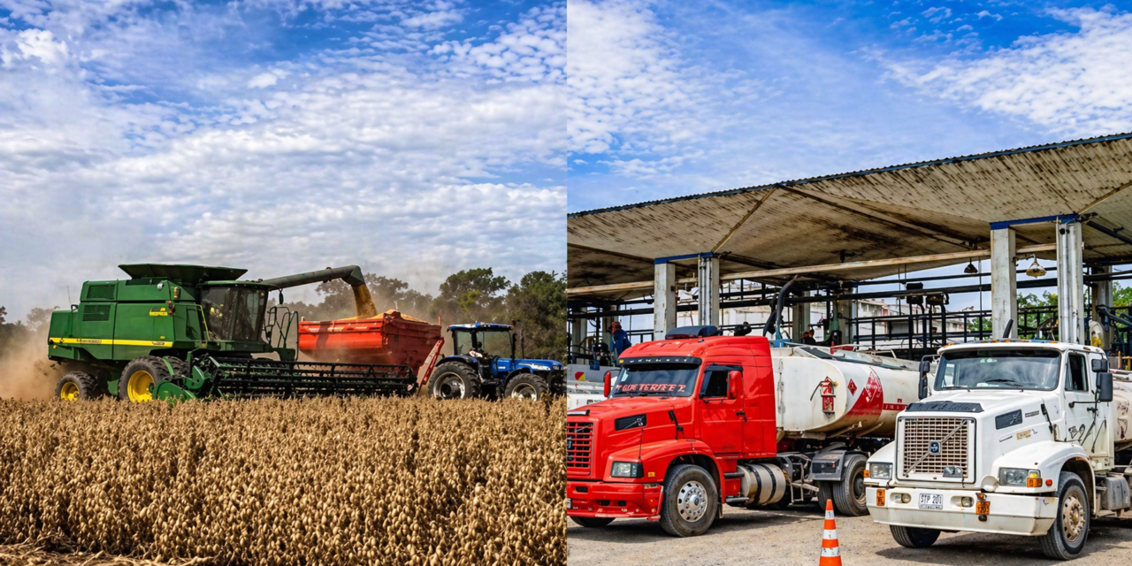 Escasez de diésel golpea al agro cruceño en plena cosecha y amenaza con paralizar exportaciones