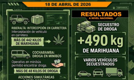 Más de 490 kilos de marihuana incautados en operativos simultáneos en el país