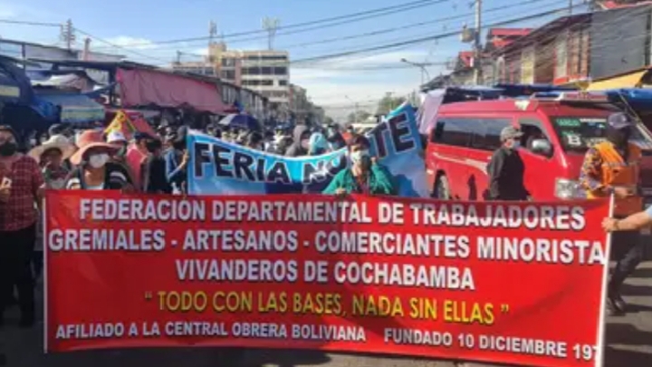 Gremiales marcharán en Cochabamba contra bloqueos y acusan intento de “golpe de Estado”