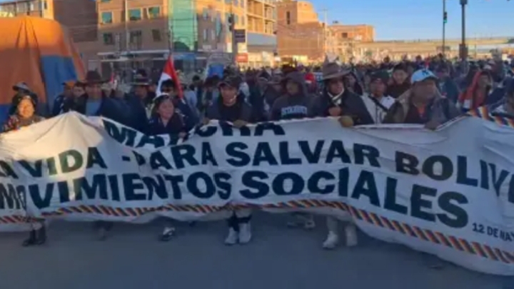 Gobierno denuncia presencia de grupos armados en movilizaciones y responsabiliza a dirigentes evistas