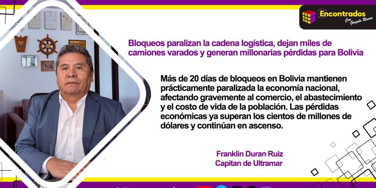 Bloqueos paralizan la cadena logística, dejan miles de camiones varados y generan millonarias pérdidas para Bolivia