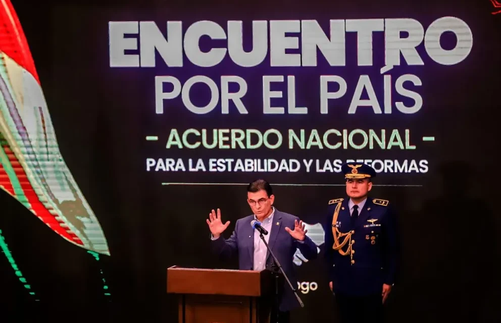 Paz alerta sobre un “país quebrado” y pide consolidar acuerdo nacional