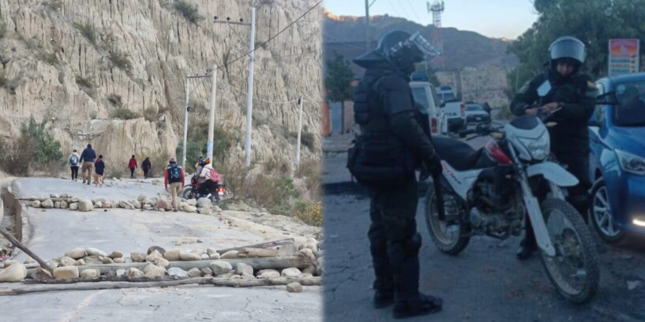 Bloqueadores hacen retroceder a la Policía en la ruta hacia Río Abajo tras enfrentamientos