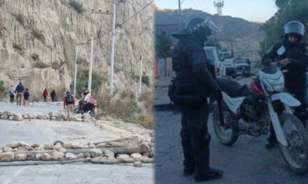 Bloqueadores hacen retroceder a la Policía en la ruta hacia Río Abajo tras enfrentamientos