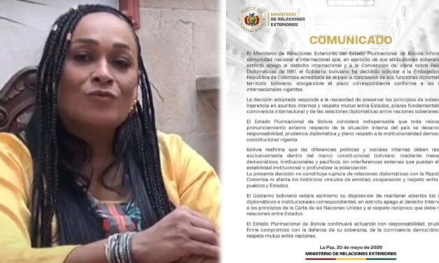 Bolivia expulsa a la embajadora de Colombia y acusa a Petro de injerencia