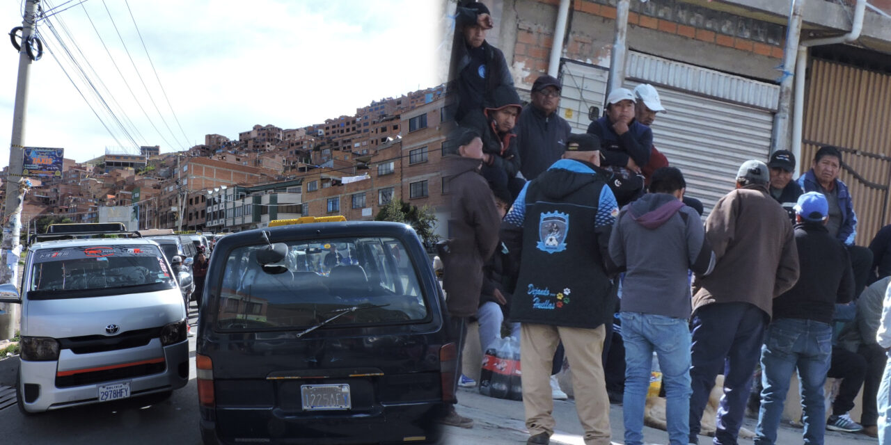 Choferes marchan en La Paz por la gasolina y agravan el caos vehicular