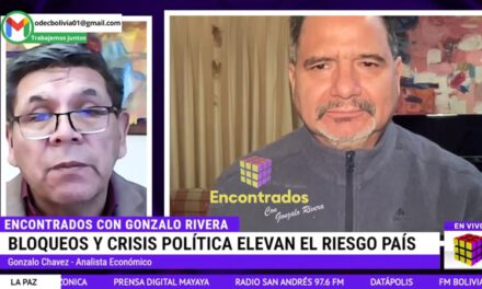 Gonzalo Chávez: Incremento del riesgo pais por bloqueos