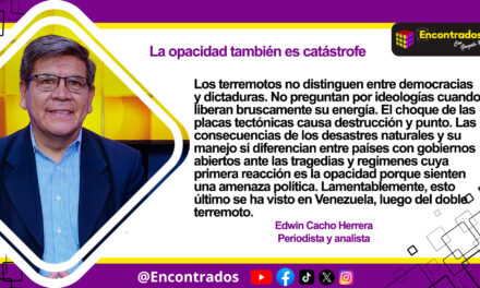La opacidad también es catástrofe