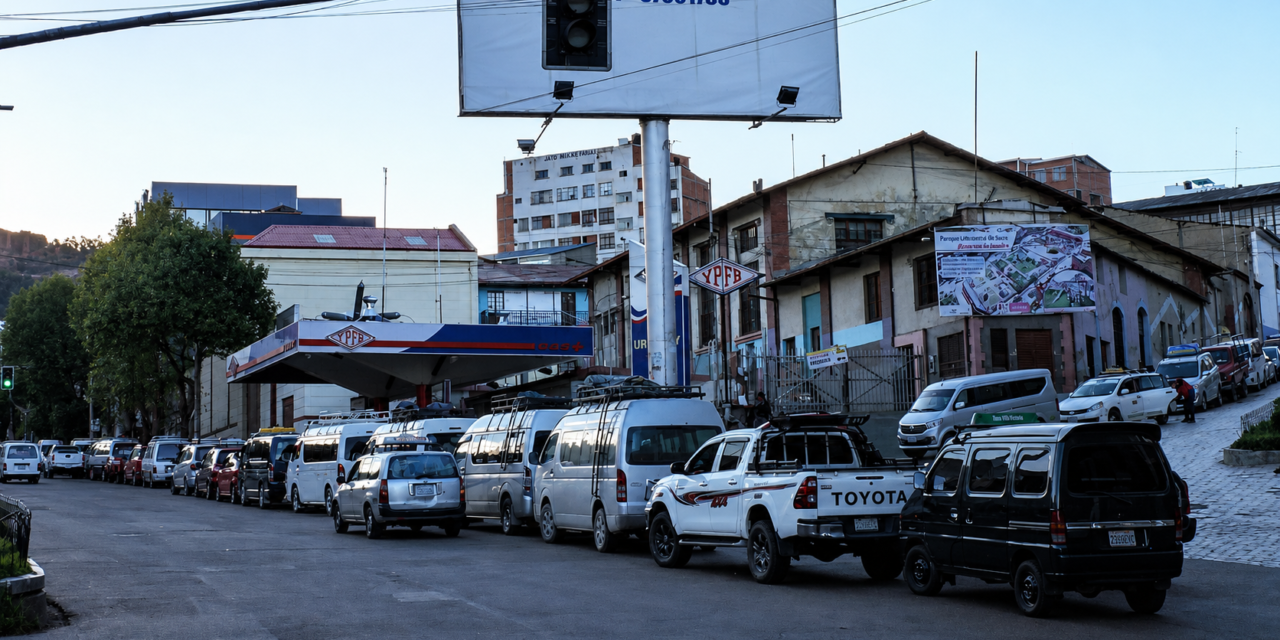 Conductores reportan largas filas y dificultades para abastecerse de combustible