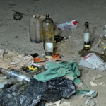 Policía interviene intento de bloqueo en Montecato y reporta hallazgo de presuntas bombas molotov