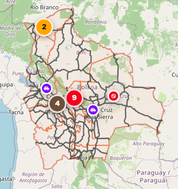 Persisten 12 puntos de bloqueo en Cochabamba pese al Estado de Excepción