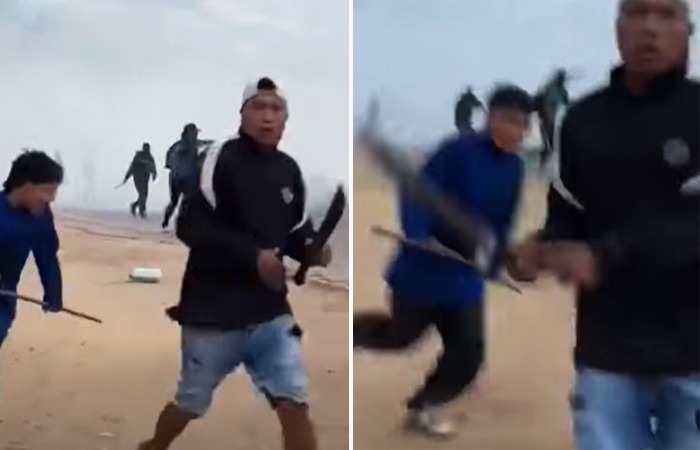 Periodistas en riesgo: reportero es amenazado con un machete en medio del enfrentamiento en San Julián