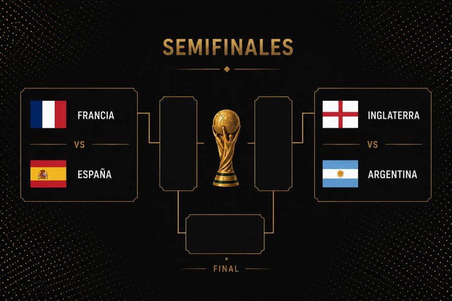 España, Francia, Inglaterra y Argentina avanzan a las semifinales del Mundial 2026