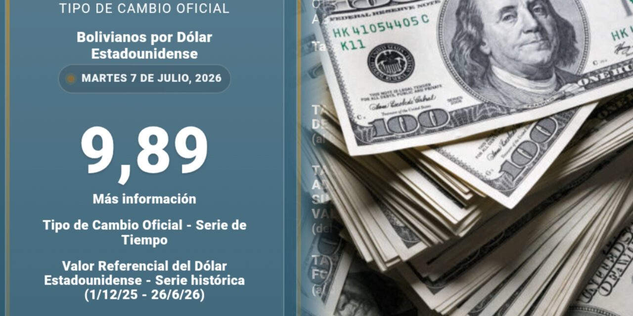 El dólar flexible sube a Bs 9,89 y marca su mayor incremento diario desde el cambio de régimen