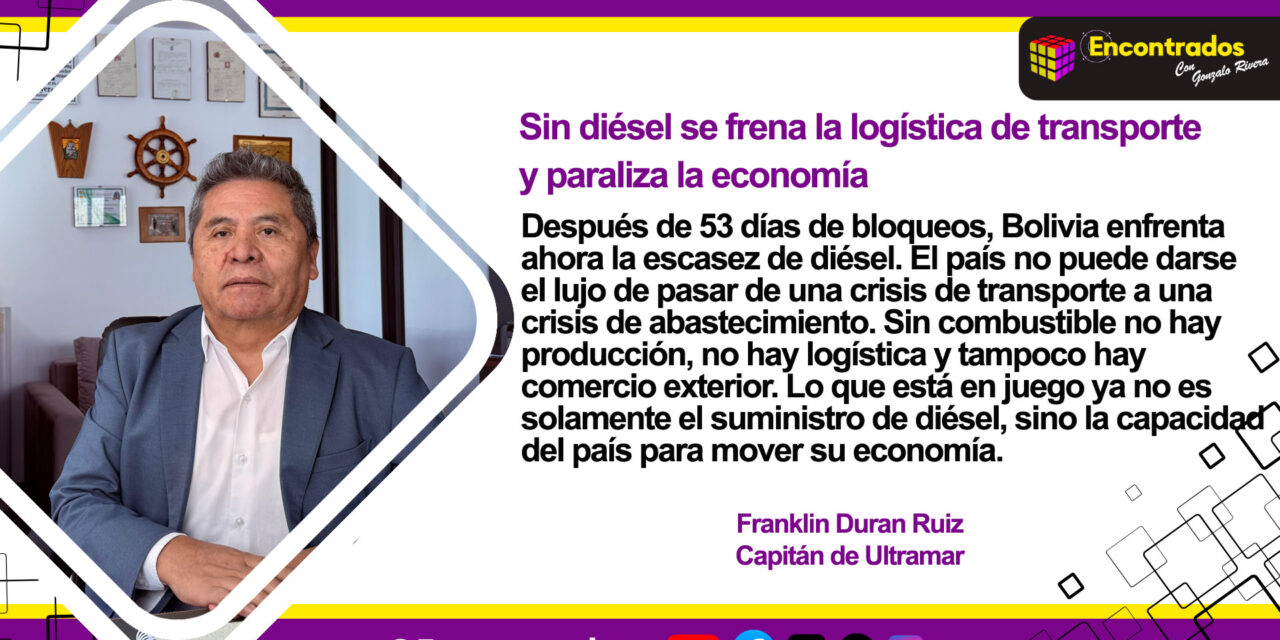 Sin diésel se frena la logística de transporte y paraliza la economía