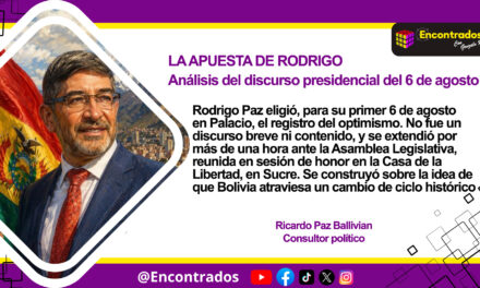 LA APUESTA DE RODRIGO: Análisis del discurso presidencial del 6 de agosto