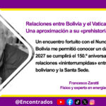 Relaciones entre Bolivia y el Vaticano: Una aproximación a su «prehistoria»