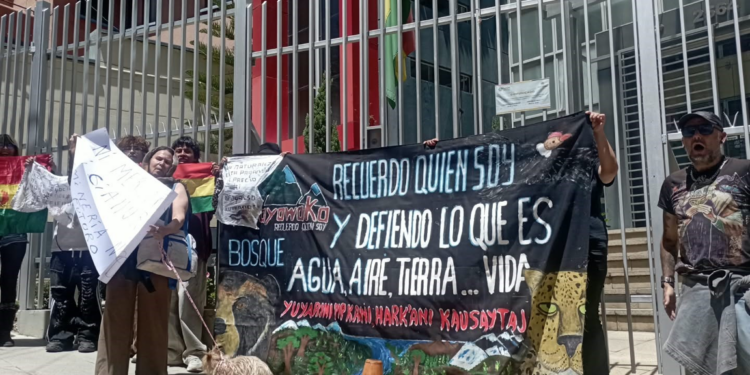 Ambientalistas realizaron enérgica protesta en puertas de la AJAM