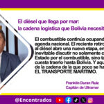 El diésel que llega por mar: la cadena logística que Bolivia necesita transparentar