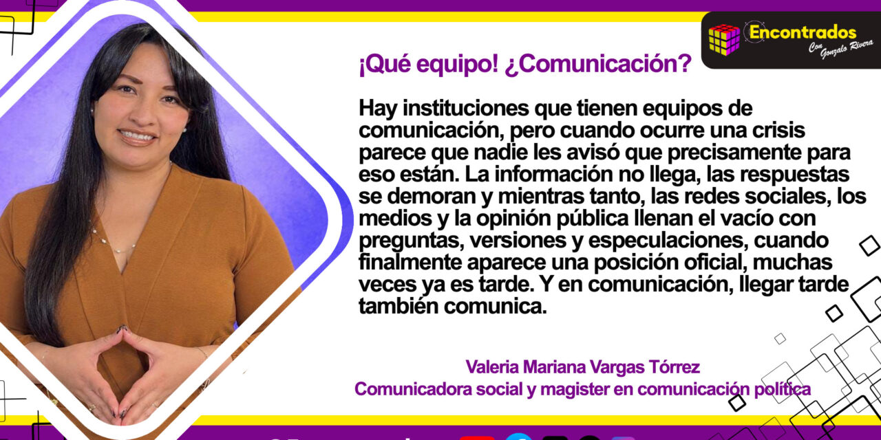 ¡Qué equipo! ¿Comunicación?