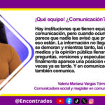 ¡Qué equipo! ¿Comunicación?